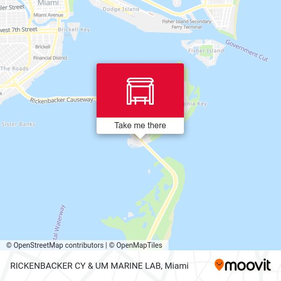 Mapa de Rickenbacker Cy & Um Marine Lab