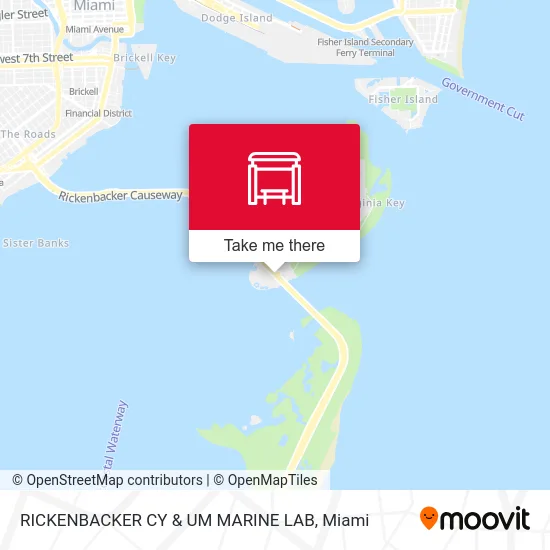 Mapa de RICKENBACKER CY & UM MARINE LAB