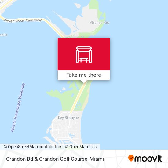 Crandon Bd & Crandon Golf Course map