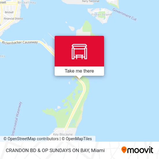 CRANDON BD & OP SUNDAYS ON BAY map