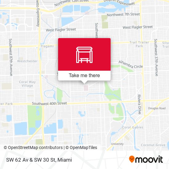 SW 62 Av & SW 30 St map