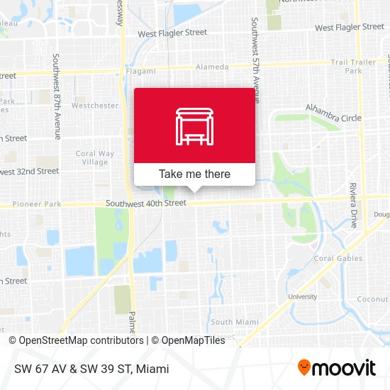 Mapa de SW 67 AV & SW 39 ST