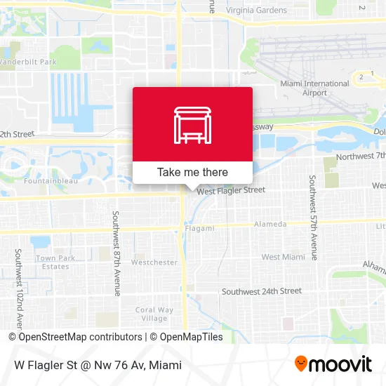 W Flagler St @ Nw 76 Av map