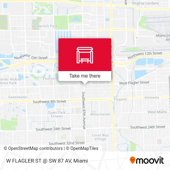 Mapa de W FLAGLER ST @ SW 87 AV