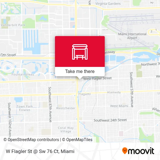 W Flagler St @ Sw 76 Ct map