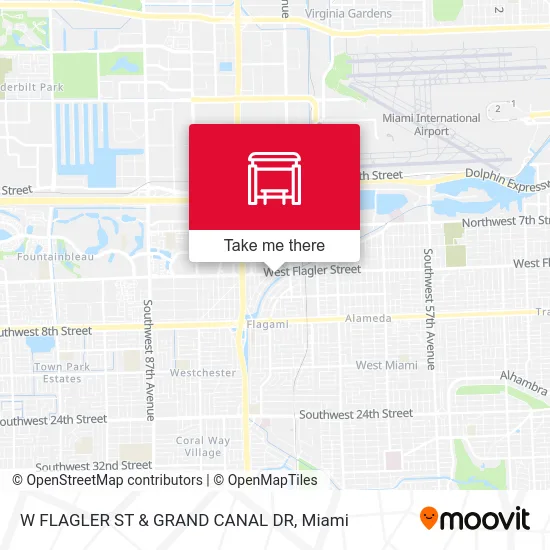 Mapa de W FLAGLER ST & GRAND CANAL DR