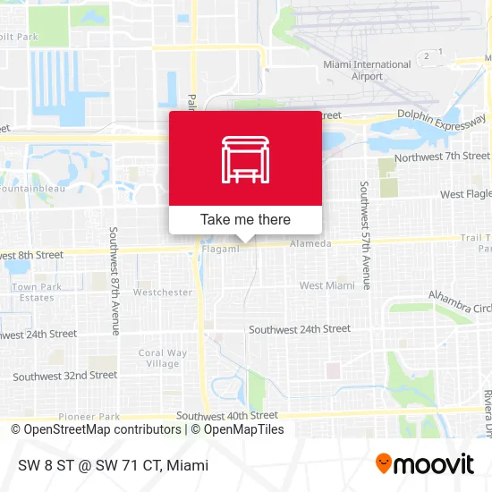 SW 8 ST @ SW 71 CT map