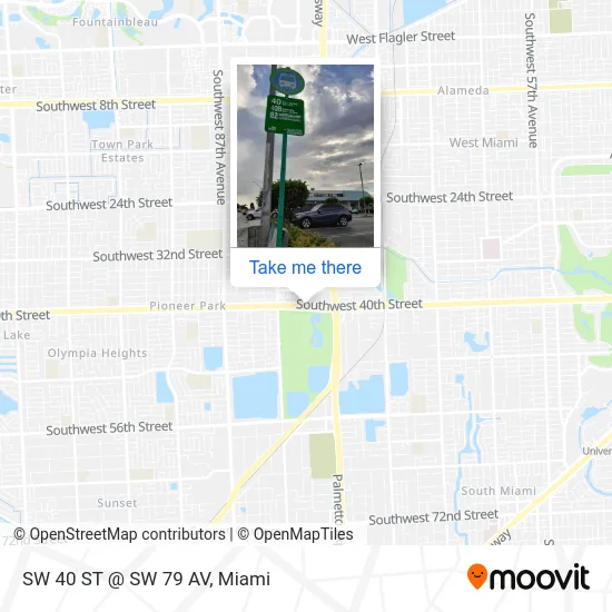 SW 40 ST @ SW 79 AV map