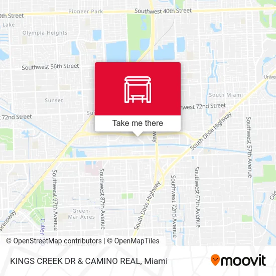 KINGS CREEK DR & CAMINO REAL map