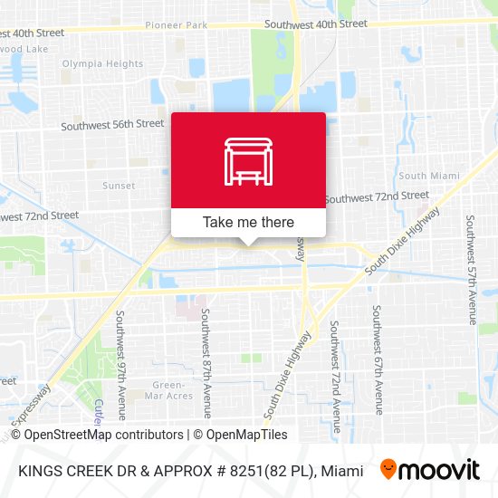 Kings Creek Dr & Approx # 8251(82 Pl) map