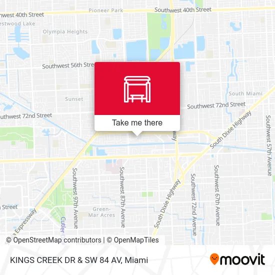 KINGS CREEK DR & SW 84 AV map