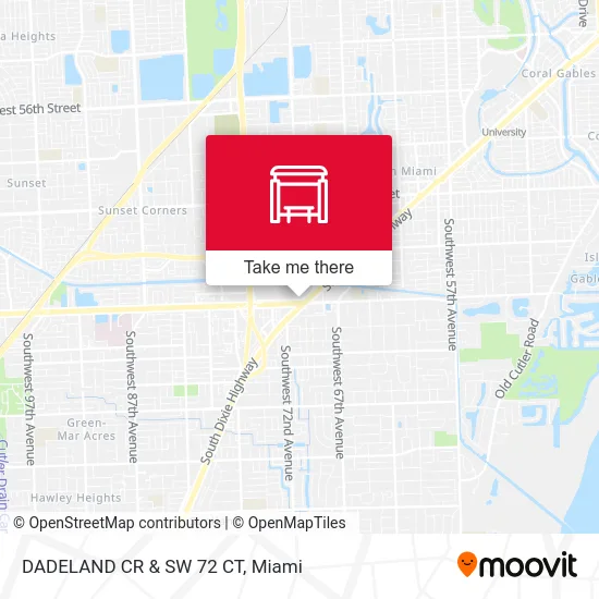 Mapa de DADELAND CR & SW 72 CT