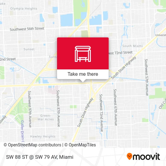 SW 88 ST @ SW 79 AV map