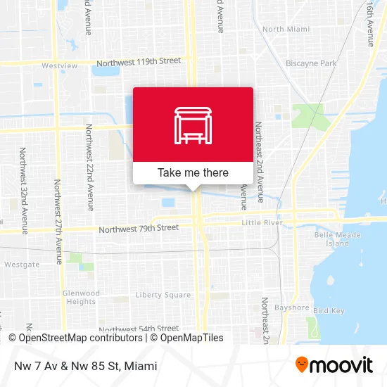Nw 7 Av & Nw 85 St map
