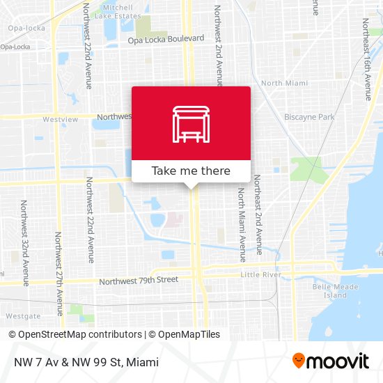 Mapa de NW 7 Av & NW 99 St