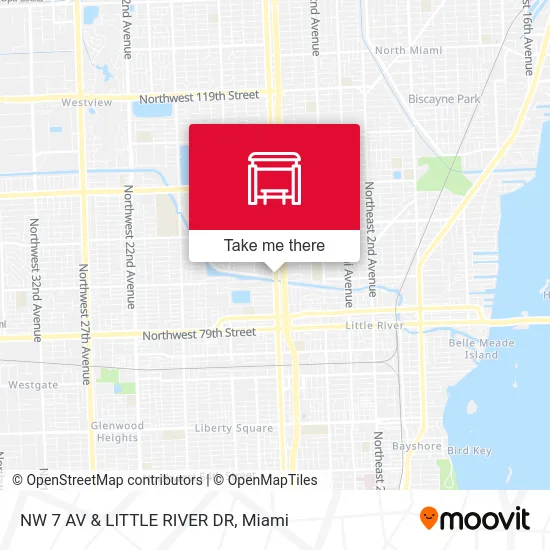 NW 7 AV & LITTLE RIVER DR map