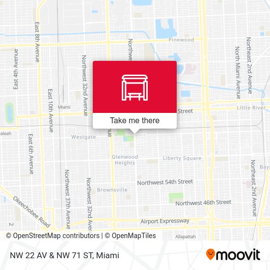 NW 22 Av & NW 71 St map