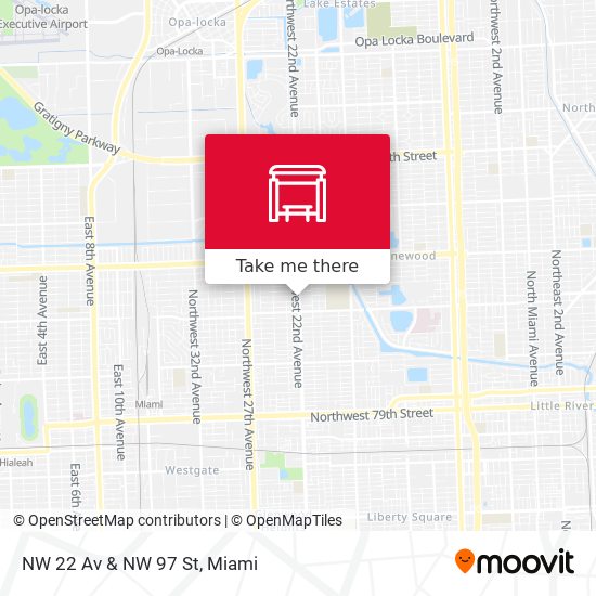 Mapa de NW 22 Av & NW 97 St