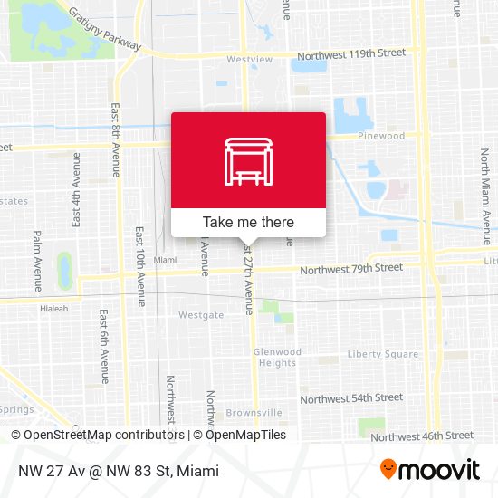 Mapa de NW 27 Av @ NW 83 St