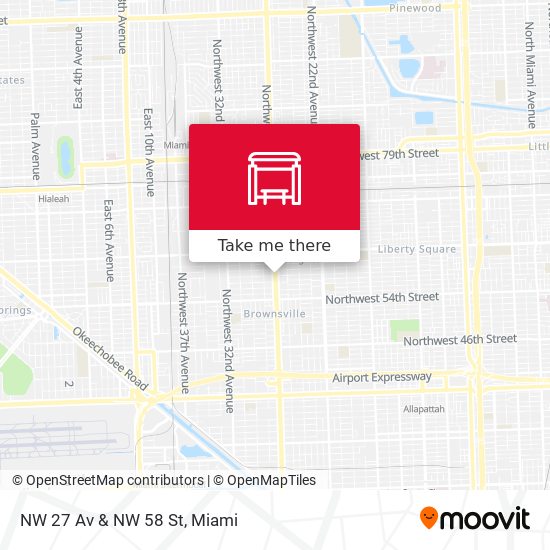 Mapa de NW 27 Av & NW 58 St