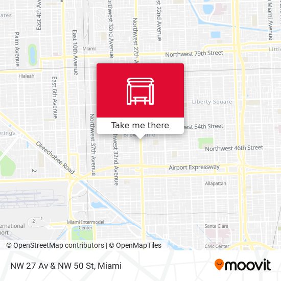 NW 27 Av & NW 50 St map