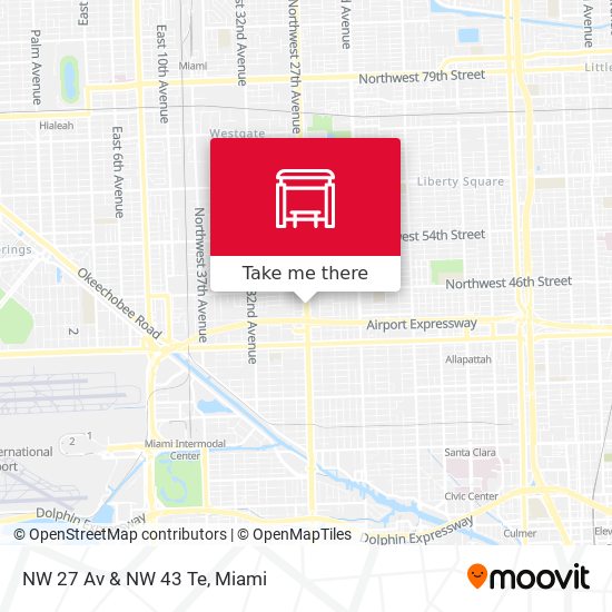 NW 27 Av & NW 43 Te map