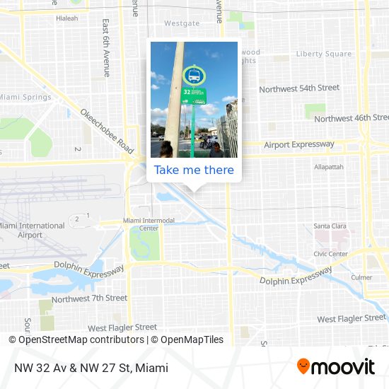 Mapa de NW 32 Av & NW 27 St