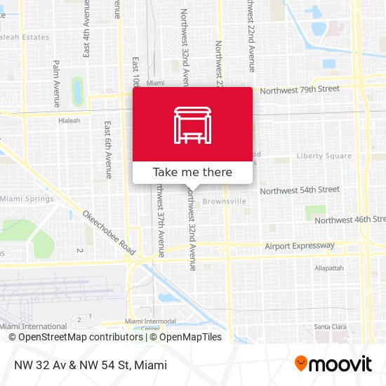 Mapa de NW 32 Av & NW 54 St