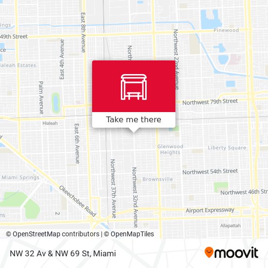 Mapa de NW 32 Av & NW 69 St