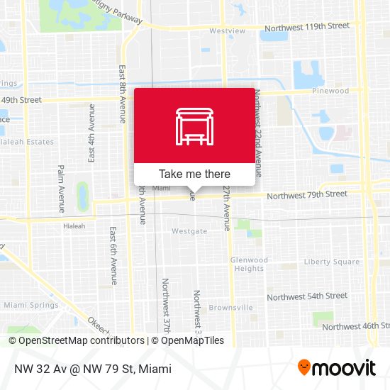 NW 32 Av @ NW 79 St map