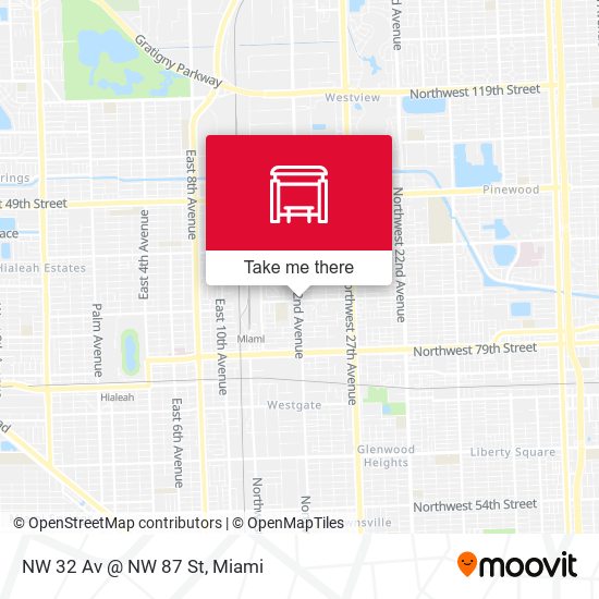 NW 32 Av @ NW 87 St map