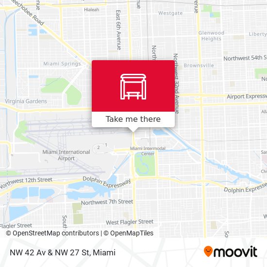 NW 42 AV & NW 27 ST map