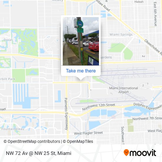 NW 72 Av @ NW 25 St map