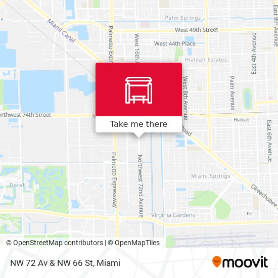 Mapa de NW 72 Av & NW 66 St