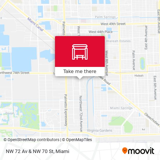 Mapa de NW 72 Av & NW 70 St