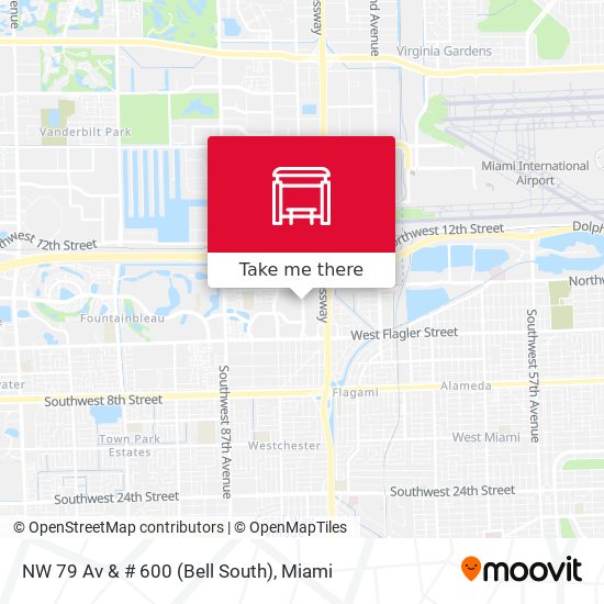 NW 79 Av & # 600 (Bell South) map