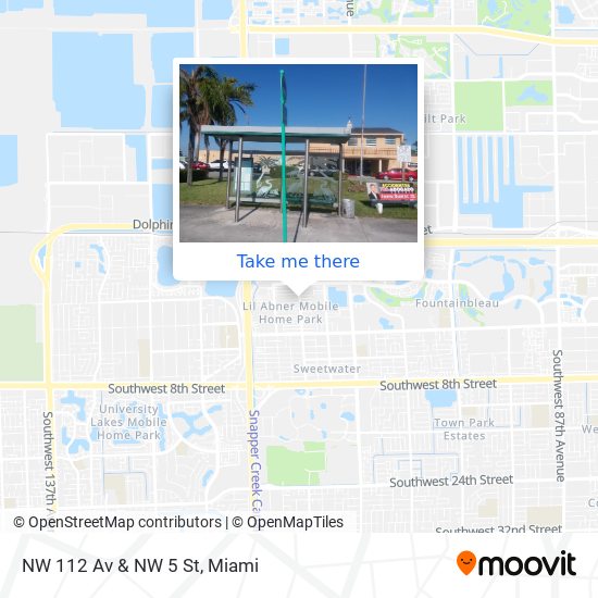 NW 112 Av & NW 5 St map