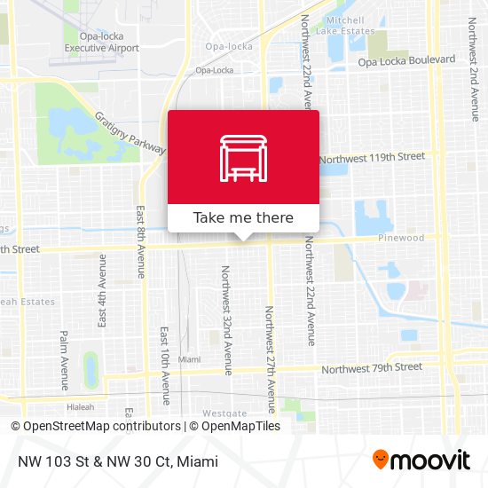 NW 103 St & NW 30 Ct map