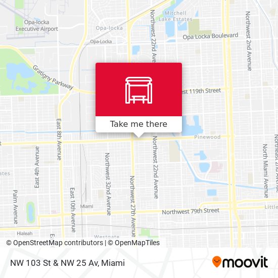 NW 103 St & NW 25 Av map