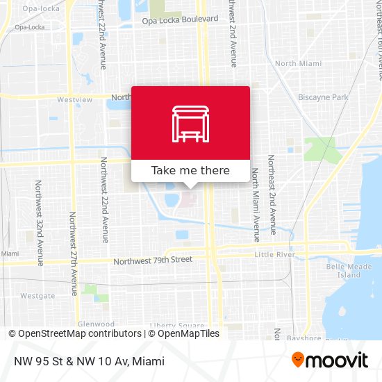 Mapa de NW 95 St & NW 10 Av