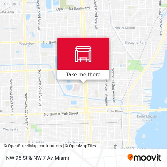 Mapa de NW 95 St & NW 7 Av