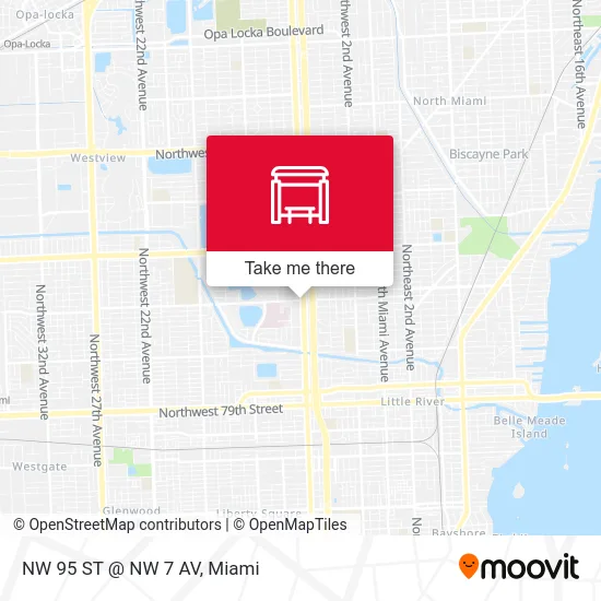 NW 95 ST @ NW 7 AV map