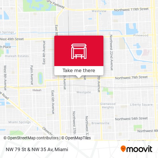 NW 79 St & NW 35 Av map