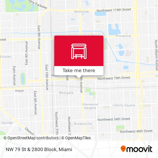 NW 79 St & 2800 Block map