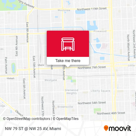 NW 79 ST @ NW 25 AV map