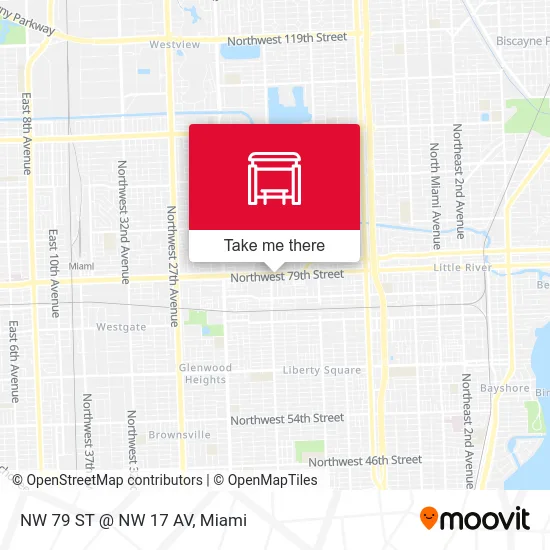 NW 79 ST @ NW 17 AV map