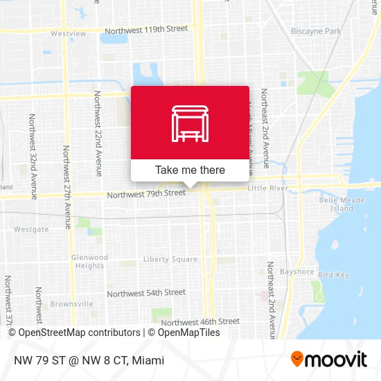 NW 79 ST @ NW 8 CT map