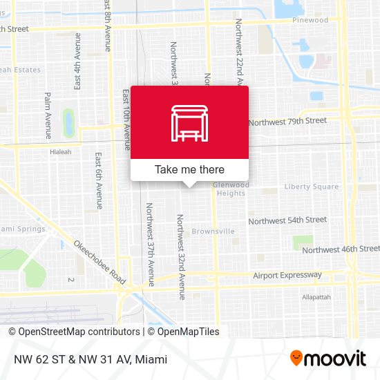 NW 62 St & NW 31 Av map