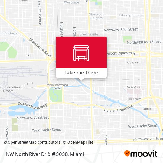 NW NORTH RIVER DR & # 3038 map