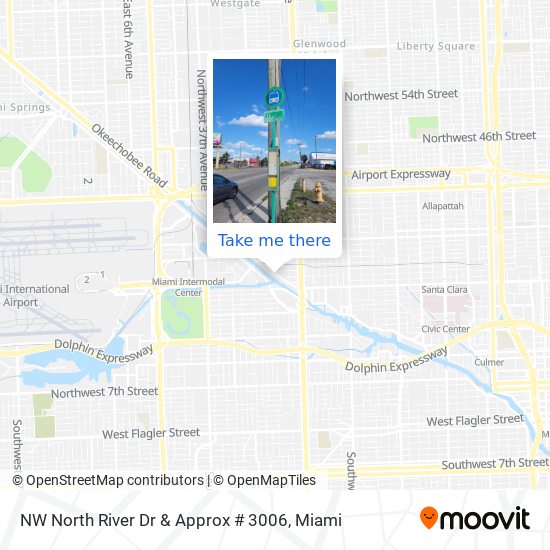 Mapa de NW North River Dr & Approx # 3006